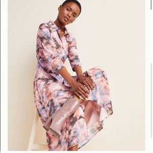 Dolan Anthropologie | Floral Button Down Dress